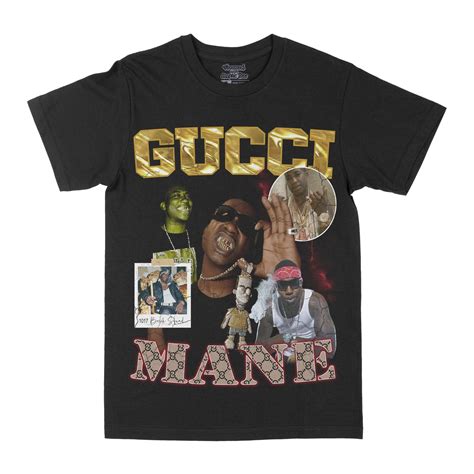 gucci shirt trap|Gucci mane graphic print shirt.